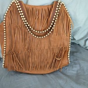 Fringed handbag